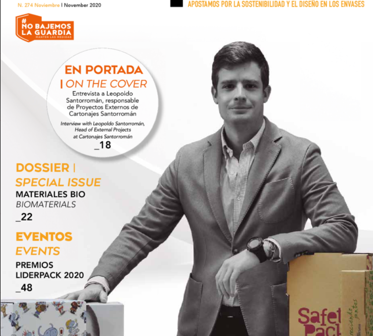 Leopoldo Santorromán Prades, portada en Infopack: «El cartón ondulado es el ejemplo perfecto de la economía circular en todos los sentidos»