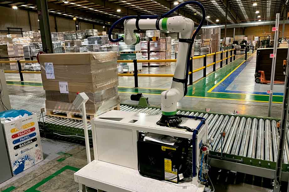 Etiquetado automático mediante robot colaborativo